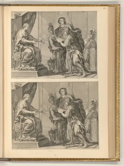 Allegorie mit dem Porträt von Jean-François Paul de Gondi
