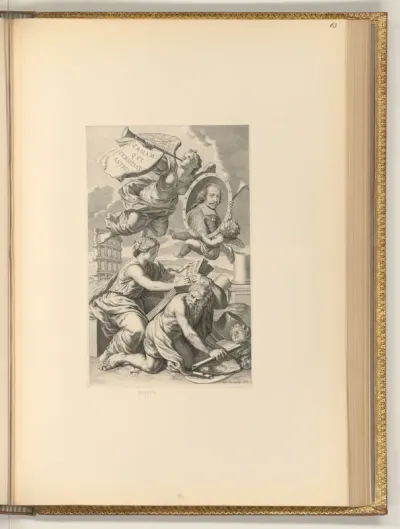 Allegorie mit dem Porträt von Jules Mazarin