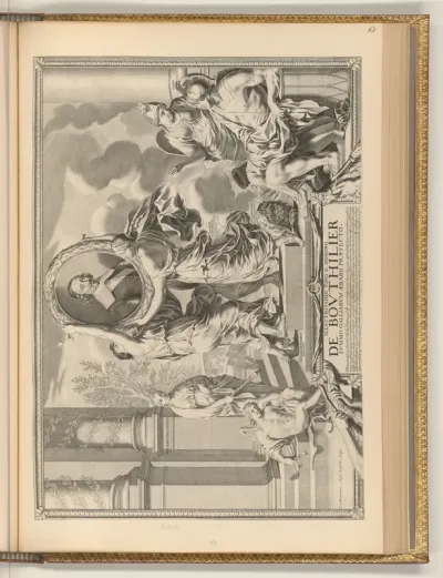 Allegorie mit dem Porträt von Victor Le Bouthillier