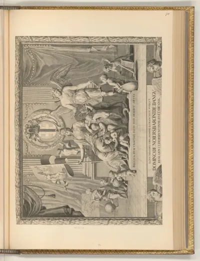 Allegorie mit dem Wappen von François Sublet de Noyers