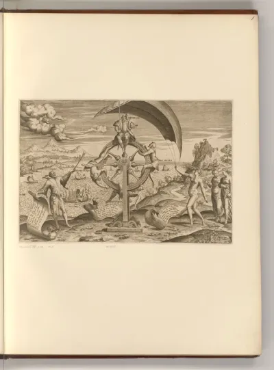 Allegorie mit Schicksalsrad