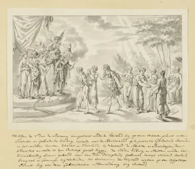 Allegorie op de aanval op Hattem en Elburg, 1786
