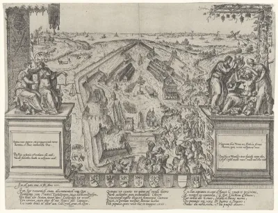 Allegorie op de afbraak van de citadel te Antwerpen, 1577