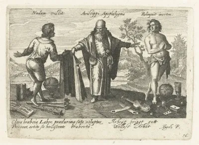 Allegorie op de balans tussen werk en vrije tijd