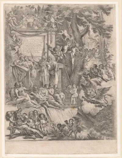 Allegorie op de benoeming van Marcantonio Franciotti tot bisschop van Lucca