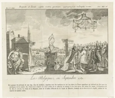 Allegorie op de Brabantse Omwenteling, 1789