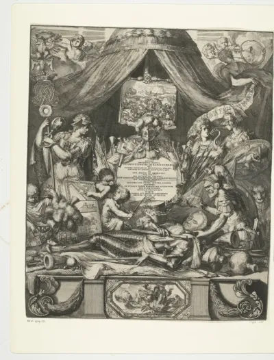 Allegorie op de dood van Christoph von Kannenberg, 1673