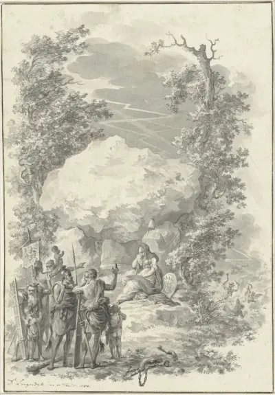 Allegorie op de dood van Joan Derk van der Capellen tot den Pol, 1784