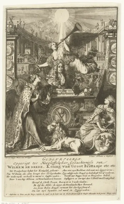 Allegorie op de dood van Willem III, koning van Engeland