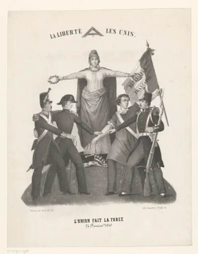 Allegorie op de Februarirevolutie, 1848