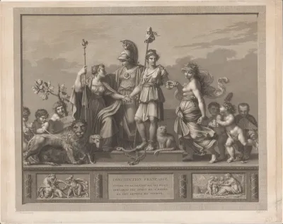 Allegorie op de Franse constitutie