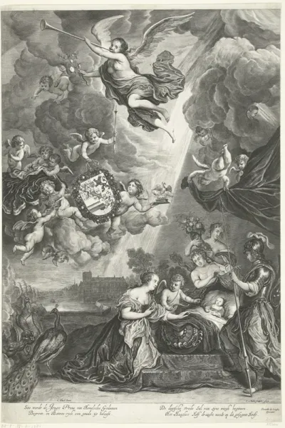 Allegorie op de geboorte van prins Willem III, 1650