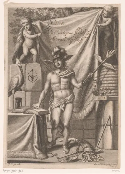 Allegorie op de handel met Mercurius