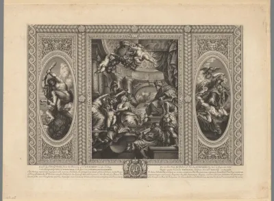 Allegorie op de kroning van Karel I als koning van Schotland door Jacobus I