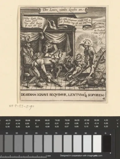 Allegorie op de luiheid van de mens