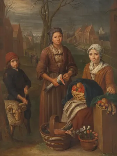 Allegorie op de maand maart.