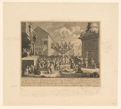 Allegorie op de neergang van de South Sea Company