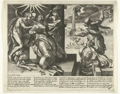Allegorie op de nood en het ontzet van Leiden, 1574