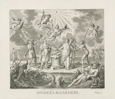 Allegorie op de ondeelbaarheid van de Bataafse Republiek