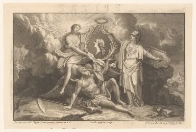 Allegorie op de onsterfelijkheid van de Franse koning