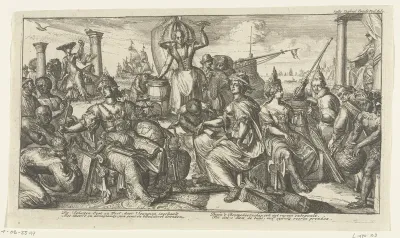Allegorie op de Oost- en West-Indische Maatschappij
