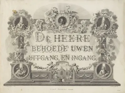 Allegorie op de Oude Luthersche kerk, 1791