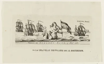 Allegorie op de overwinning in de zeeslag bij Doggersbank, 1781