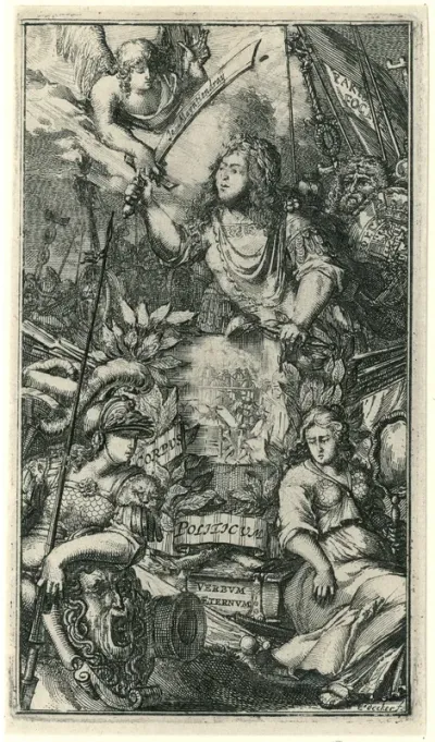 Allegorie op de politieke en militaire macht van Willem III, 1672