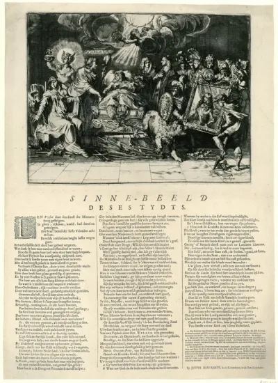 Allegorie op de politieke situatie in het jaar 1672