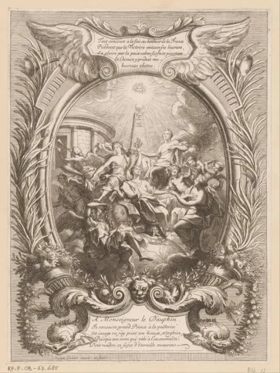 Allegorie op de roem van de Dauphin