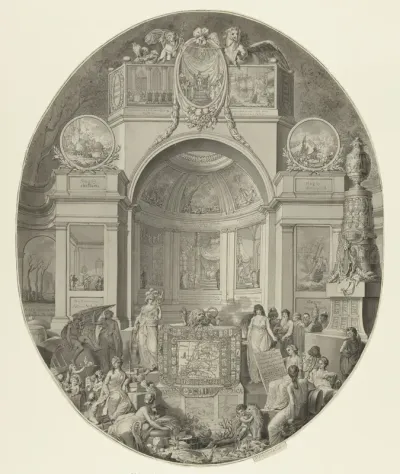 Allegorie op de roemrijke geschiedenis van Nederland