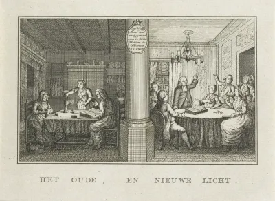 Allegorie op de scheuring in Lutherse gemeente te Amsterdam in 1791