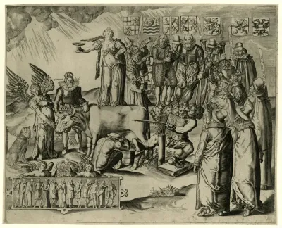 Allegorie op de situatie in de Nederlanden, ca. 1619