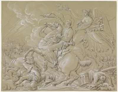 Allegorie op de slag bij Waterloo, 1815