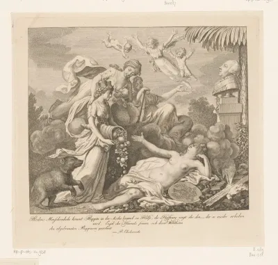 Allegorie op de stadsbrand van Ruppin in 1787
