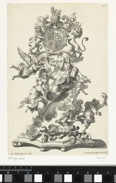 Allegorie op de terugkeer van Groot-Brittannië tot het katholieke geloof