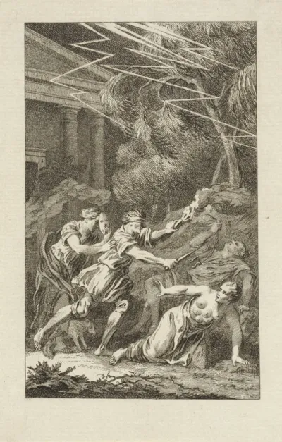 Allegorie op de uitwerking van bijgeloof en huichelarij