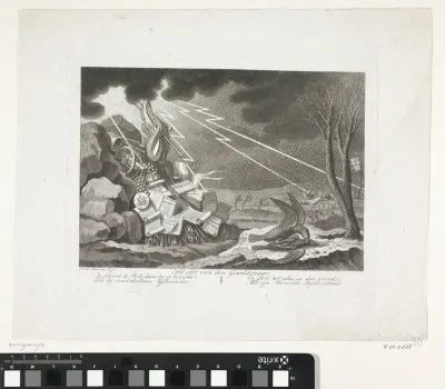 Allegorie op de val van het Franse bewind, 1813