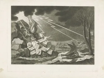 Allegorie op de val van het Franse bewind
