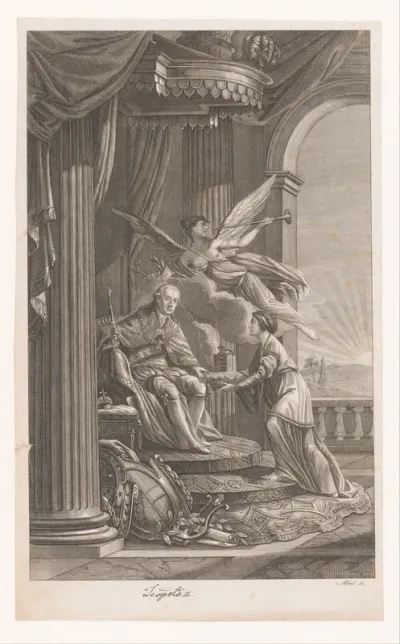 Allegorie op de verkiezing van Leopold II tot Rooms-Duits Keizer