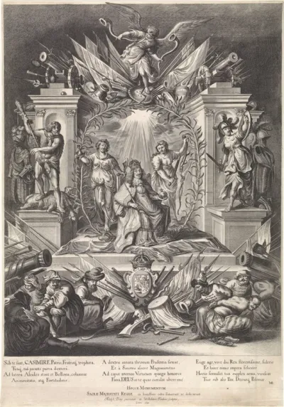 Allegorie op de vrede gesloten door Jan II Kazimierz, koning van Polen, 1634
