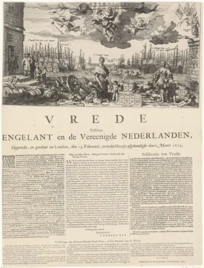 Allegorie op de vrede met Engeland, 1674