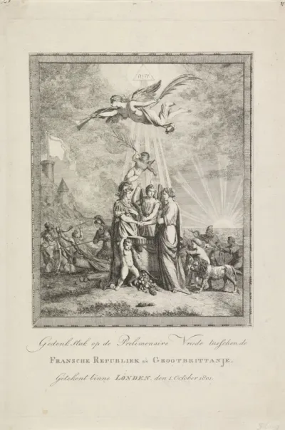 Allegorie op de Vrede van Londen, 1801