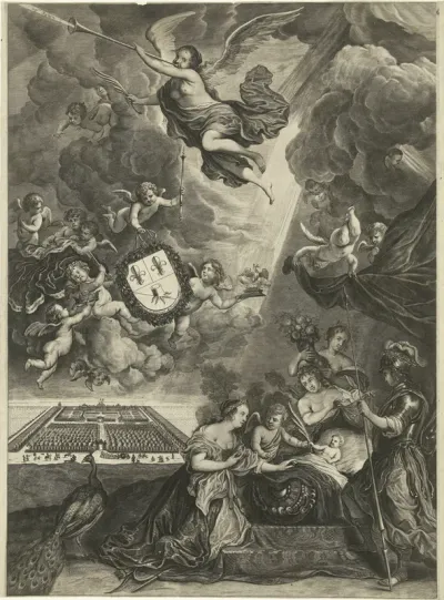 Allegorie op de Vrede van Rijswijk, 1697