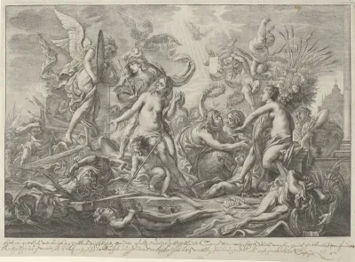 Allegorie op de Vrede van Westfalen, 1648