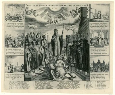 Allegorie op de Vrede van Westfalen in 1648