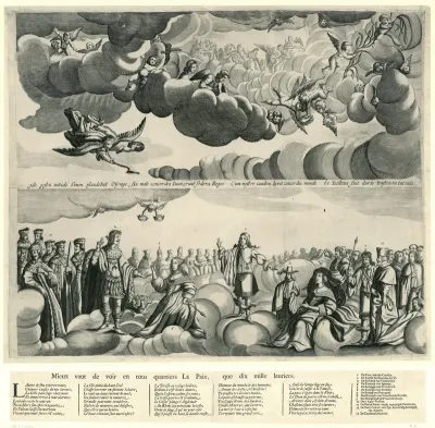 Allegorie op de Vrede van Westfalen (linkerblad), 1648