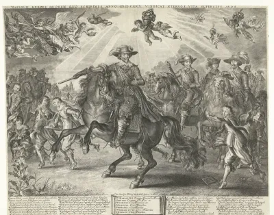 Allegorie op Frederik Hendrik na de verovering van Den Bosch, Wesel en Grol, 1629-1630