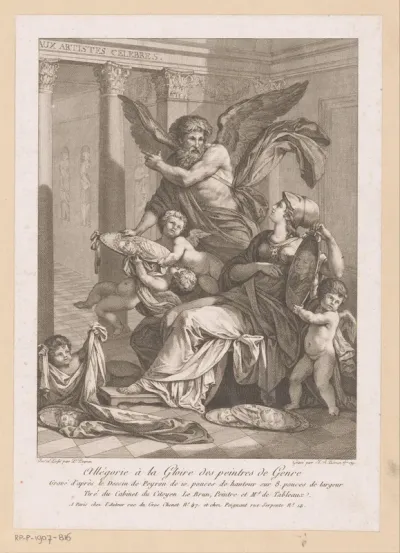 Allegorie op genreschilders