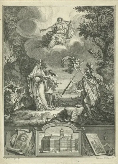 Allegorie op het 100-jarig jubileum van Nederlands Vrijheid, 1648-1748